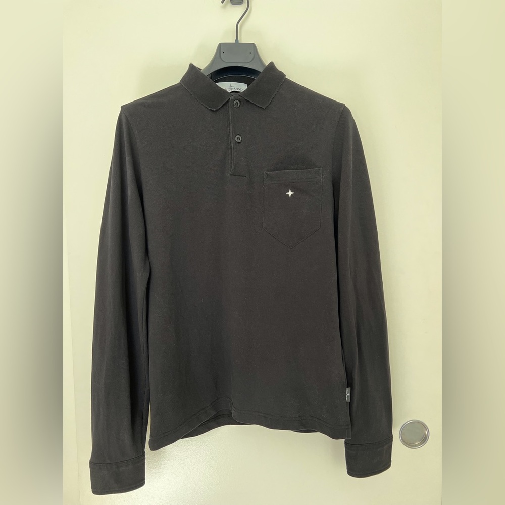 Stone Island Long Sleeve Polo Shirt sz M